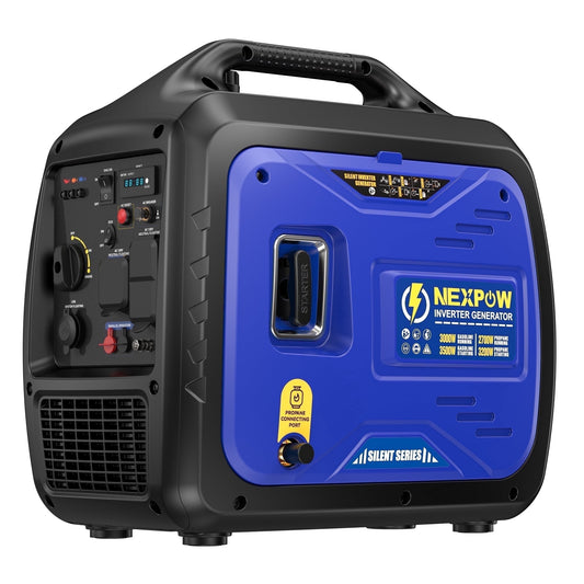 Power Up Your Adventures with the 3500W Super Quiet Dual Fuel Inverter Generator - Lightweight, Eco-Friendly, and Perfect for Home Backup or Camping!